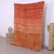 Orange Vintage Moroccan Rug 139 x 190 cm - Berber Rug - Handmade Wool Rug
