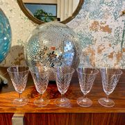 Lot de 6 verres à vin verrerie de Doyen