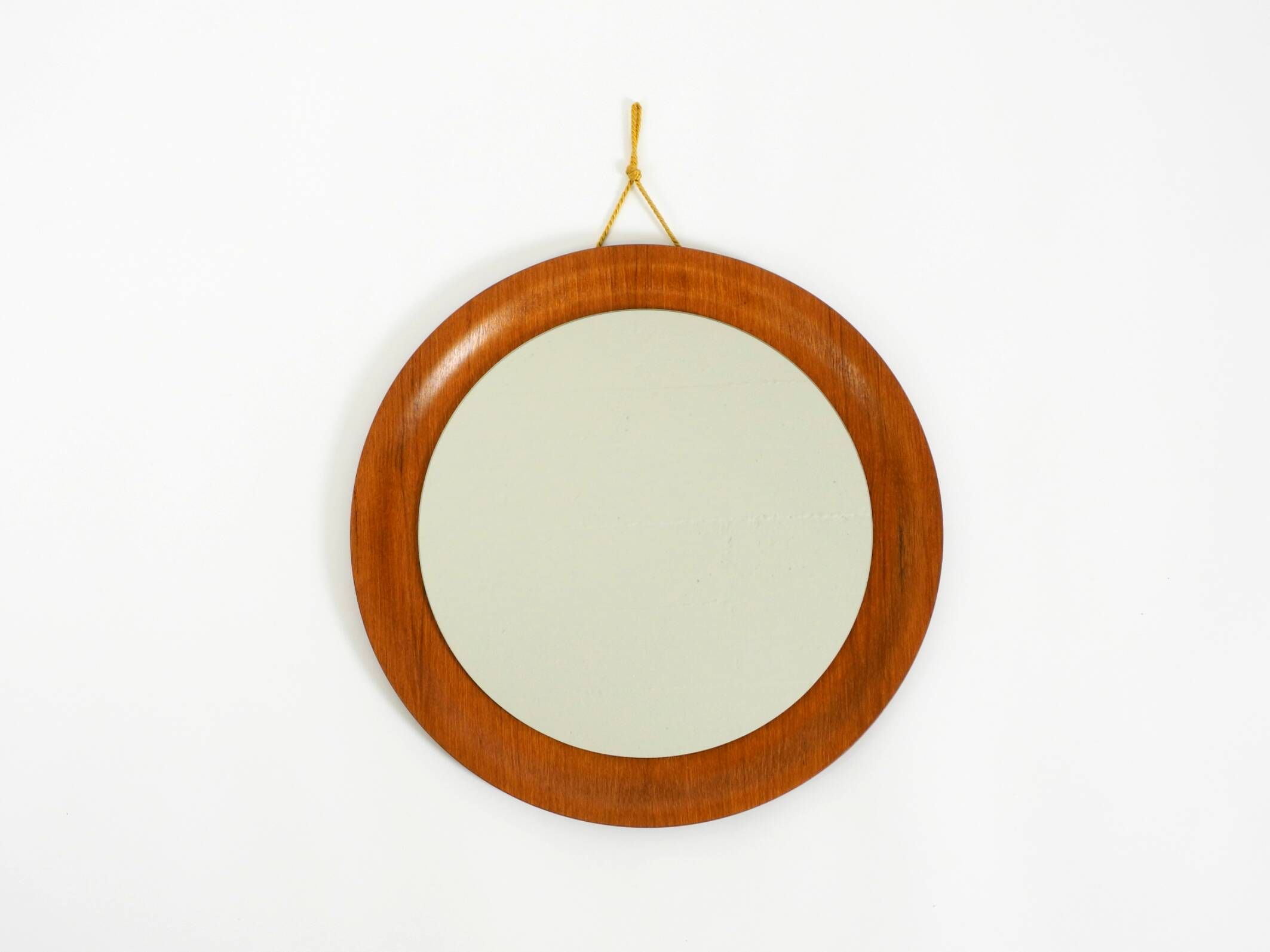 Rare Mid Century Modern teak wall mirror by ARY Fanerprodukter Nybro Sweden