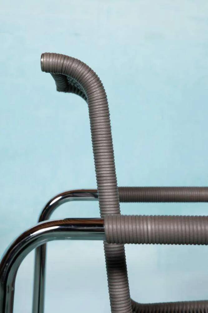 Vintage Tecta B20 armchair, minimalist tubular chair.