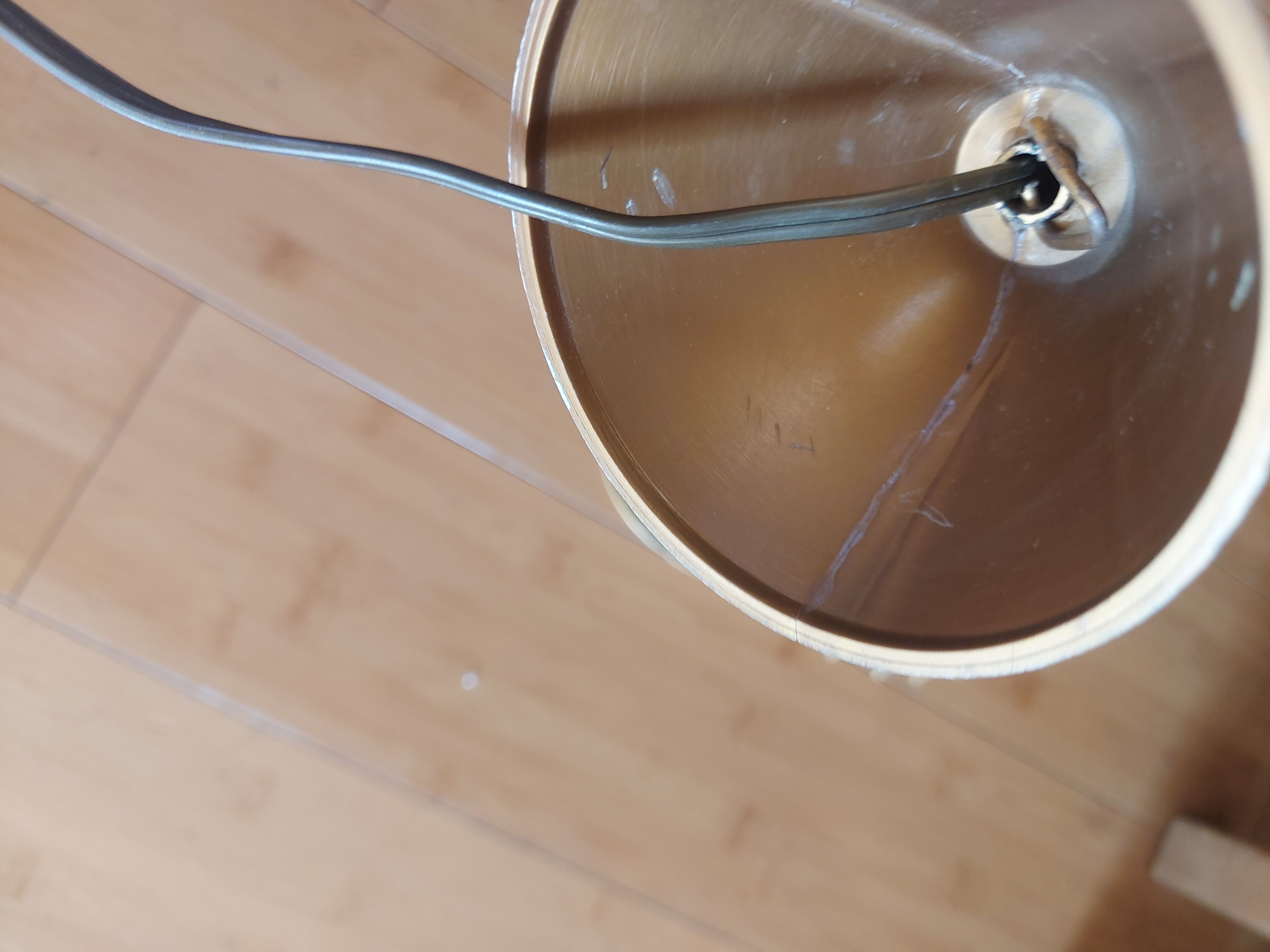 Vintage suspension in the shape of a bird cage