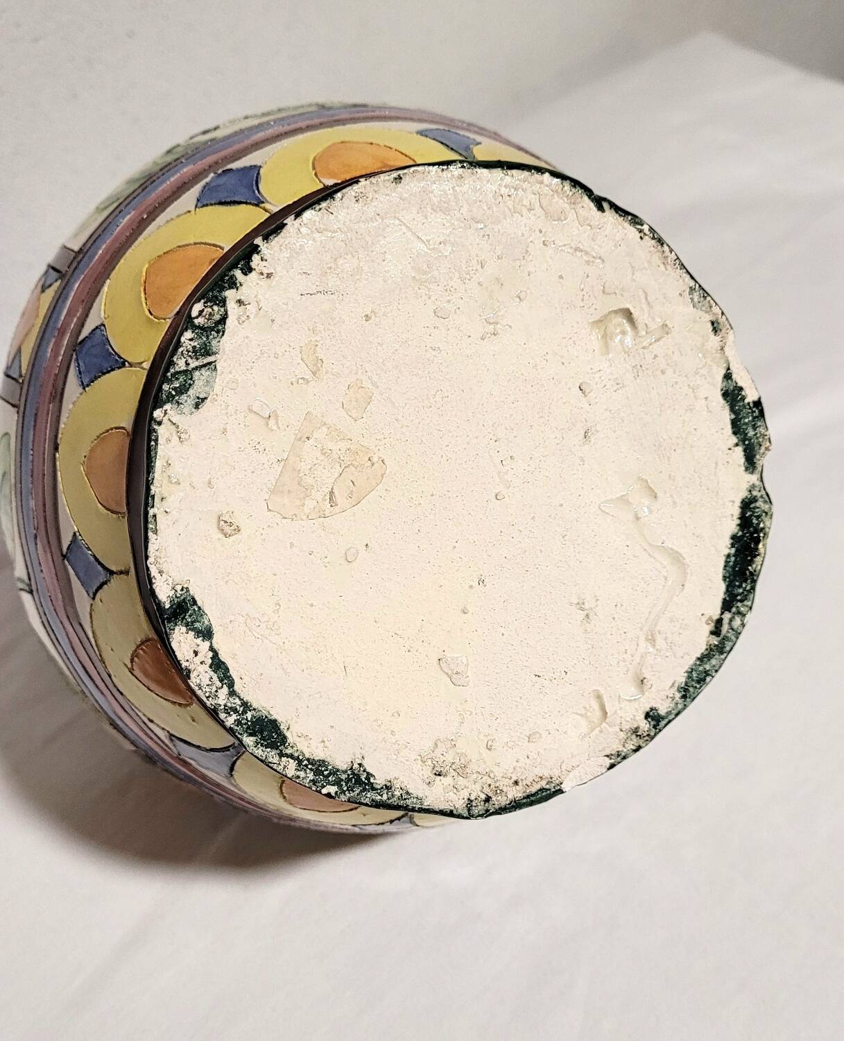 Céramique vase majolique italienne vintage Telly décoration italien