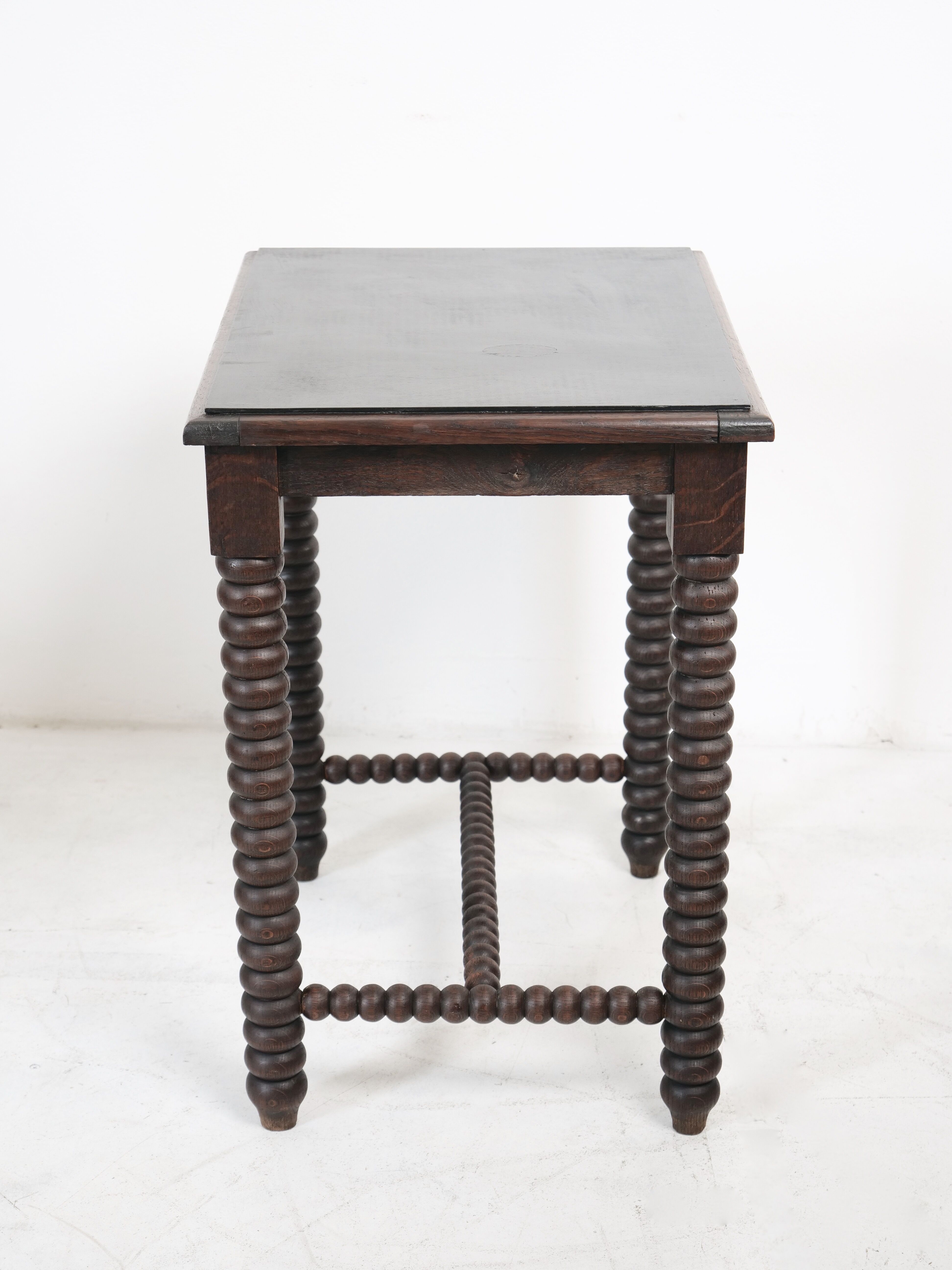 Wooden table legs in coils
