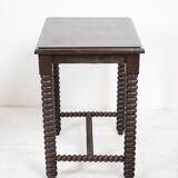 Wooden table legs in coils