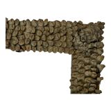 Wooden frame with bread apple pattern, Auvergne peasant folk art