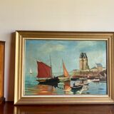 Tableau ancien Marine signée années 50/60