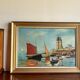 Old painting, Marine , signed 50/60s
