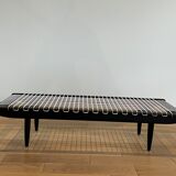 Table basse laquée noire par Georges Tigien,1960s