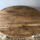 Old flap round table