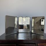 Old triptych barber mirror