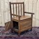 Rustic fir fireplace bench early 20th century