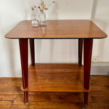 Table desserte pieds compas vintage 1950