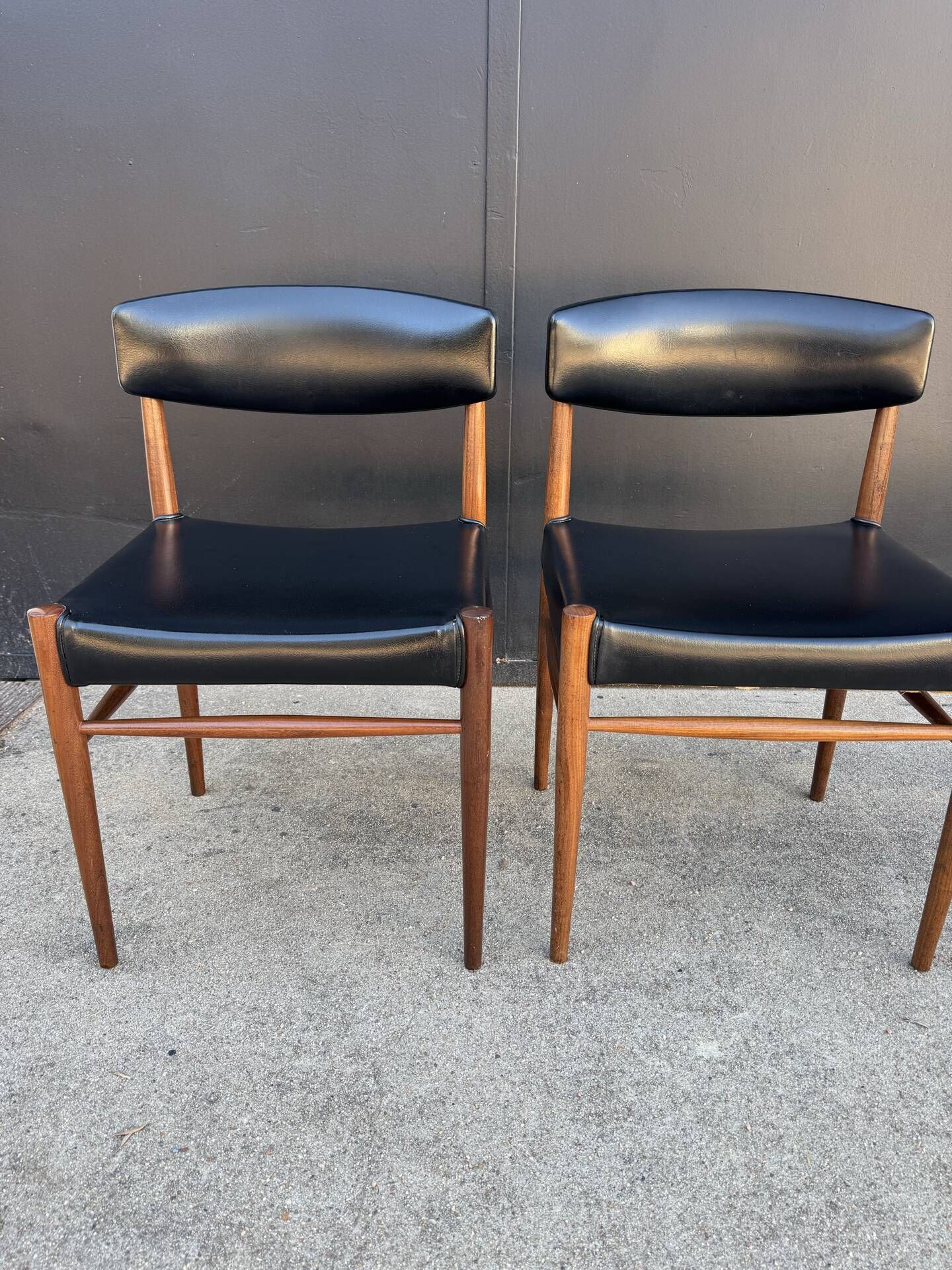 Chaises style scandinave années 60