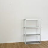 Aluminum and glass shelf
