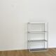 Aluminum and glass shelf