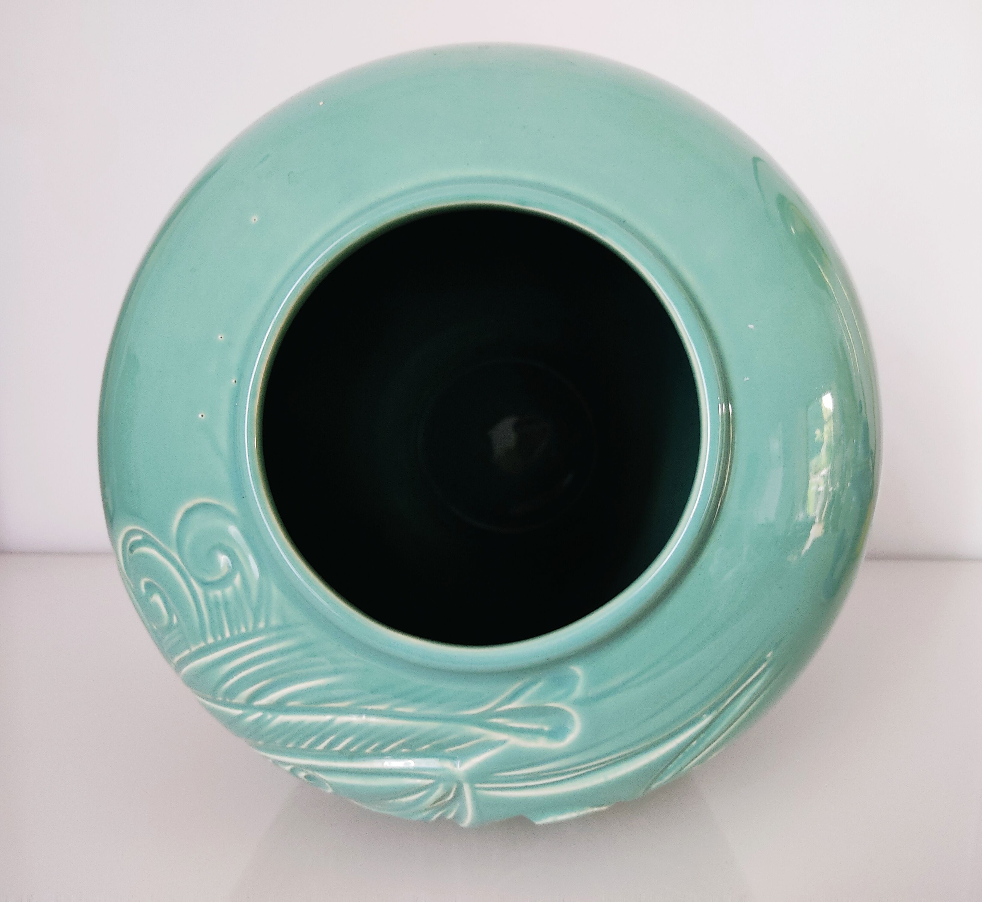 Vase Secla turquoise céramique portugaise