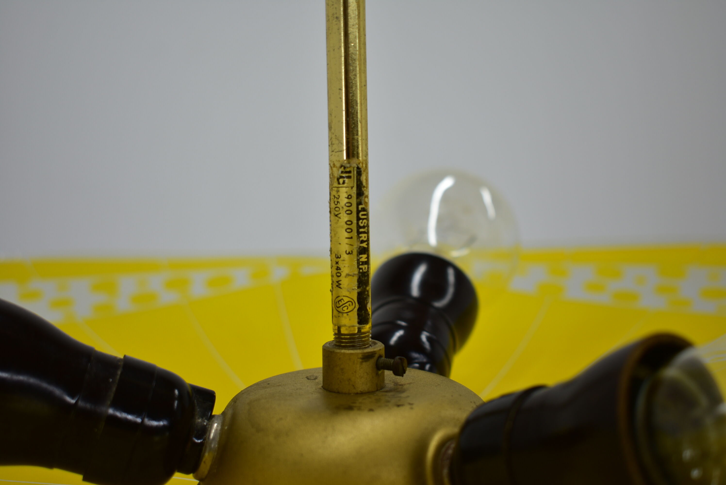 Midcentury Glass Pendant / Šenov, 1960s