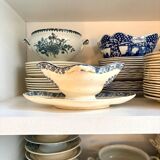 Gien ironware sauce boat, "Arabesques" service