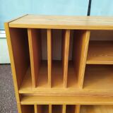 Ensemble de 2 meuble de rangement en bois range vinyle