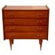 Commode vintage teck vernis 1970