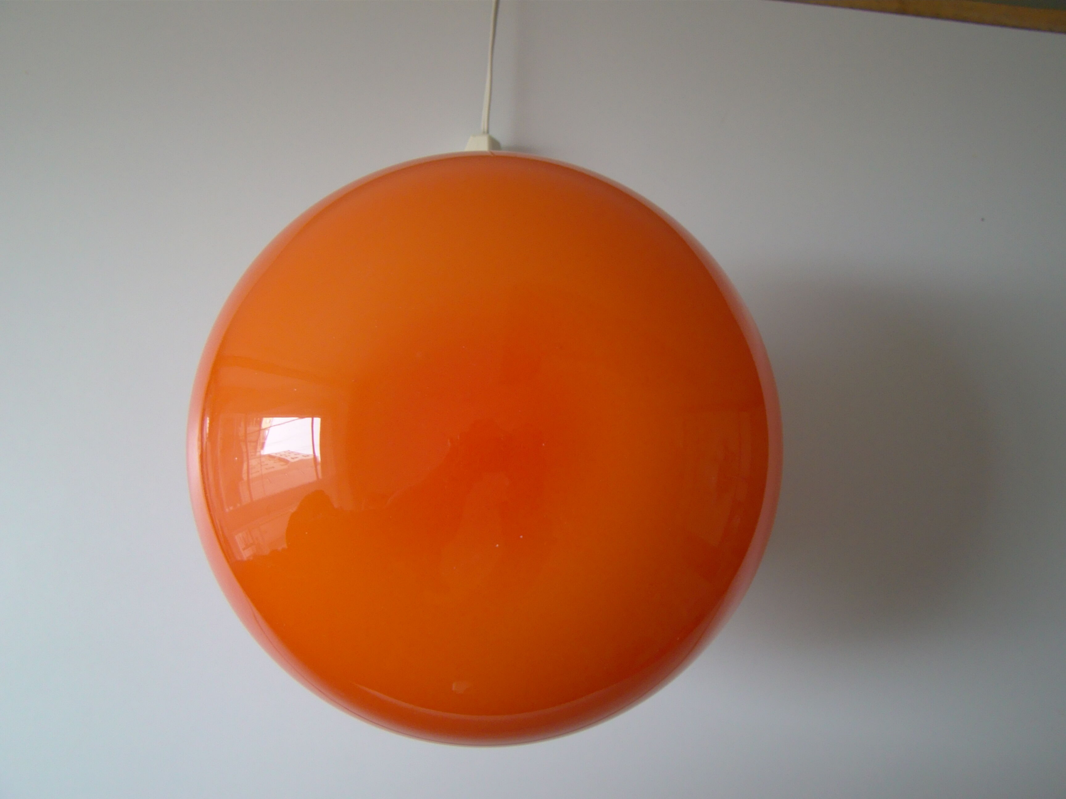 Vintage lamp Space Age opaline orange