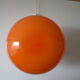 Lampe vintage Space Age opaline orange