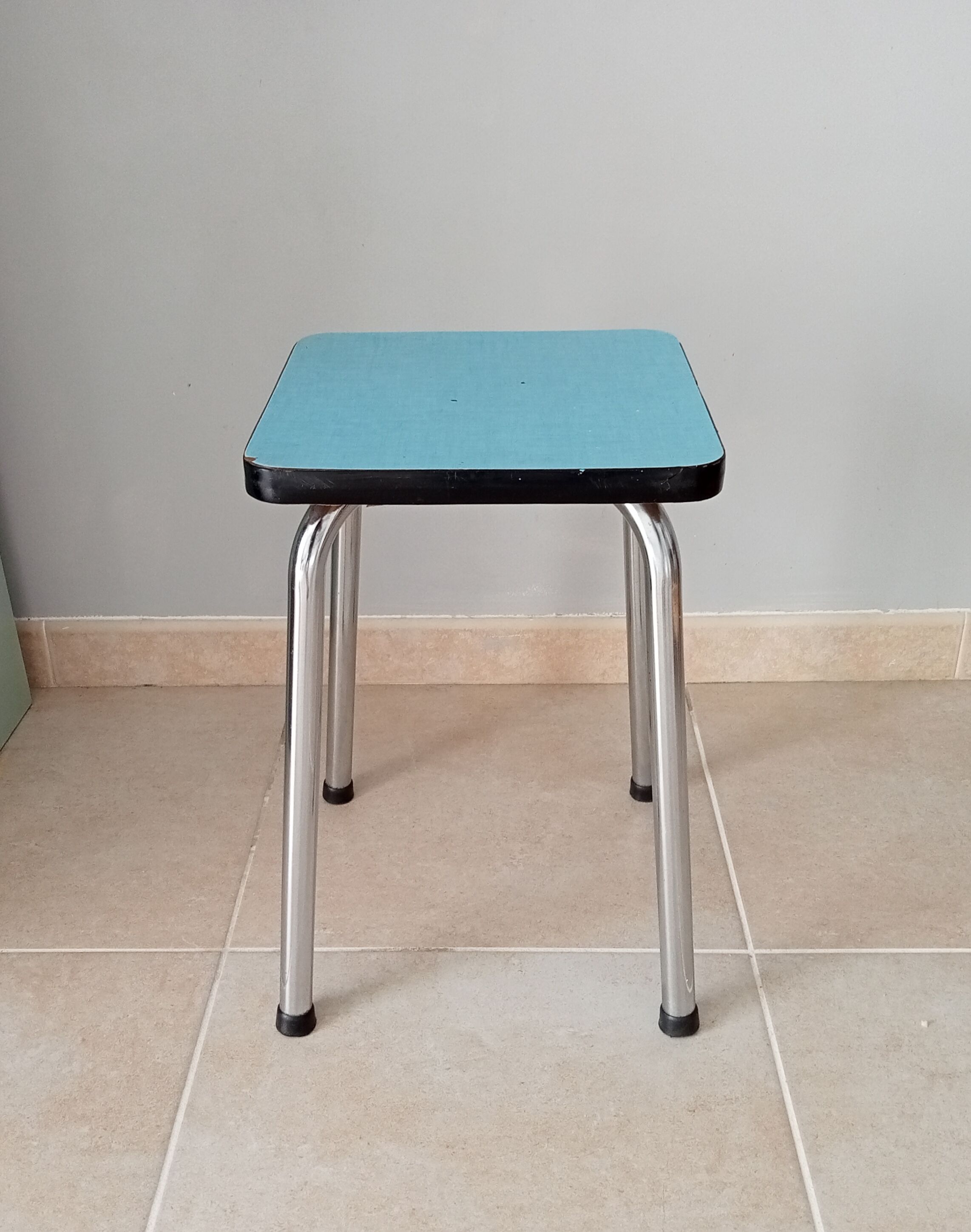 Vintage formica stool 80s