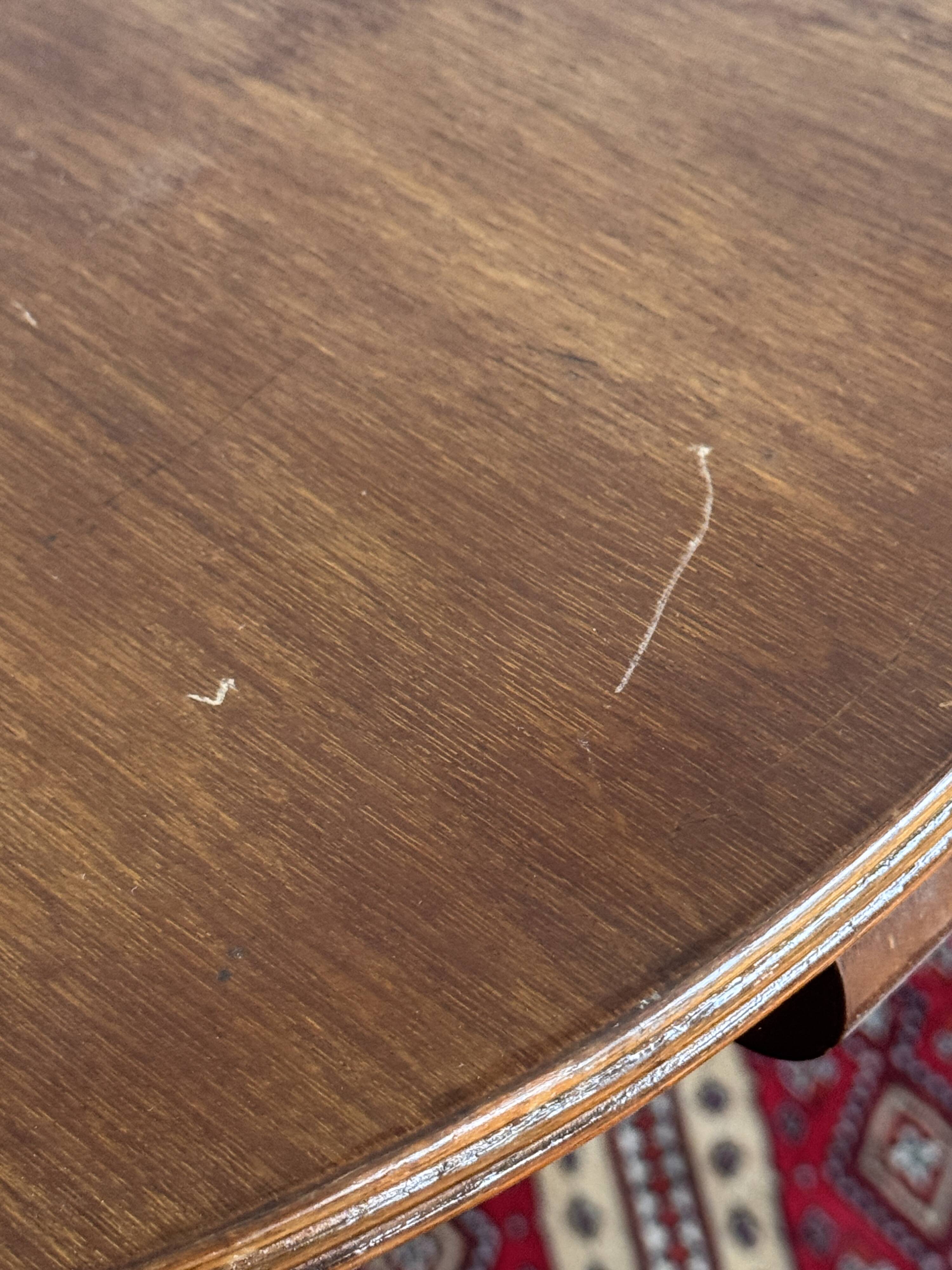 Pair of victorian empire style mahogany tables, 20th century