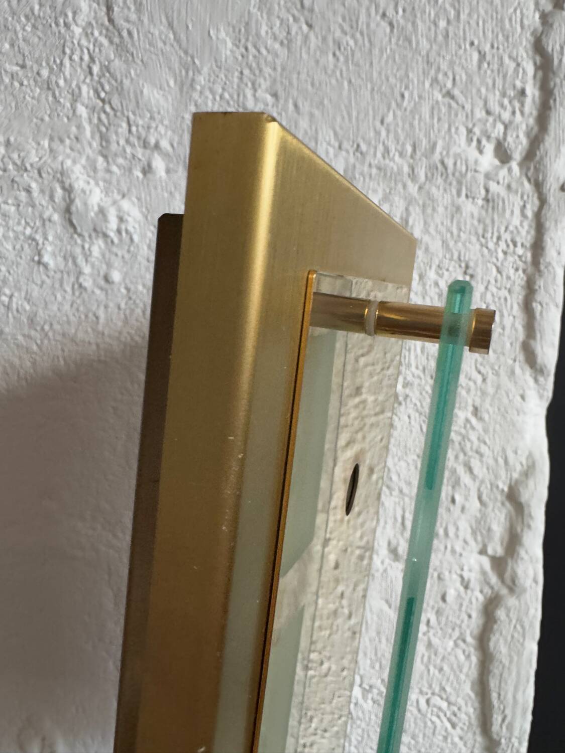 Applique laiton verre Grossmann années 80