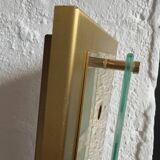 Applique laiton verre Grossmann années 80