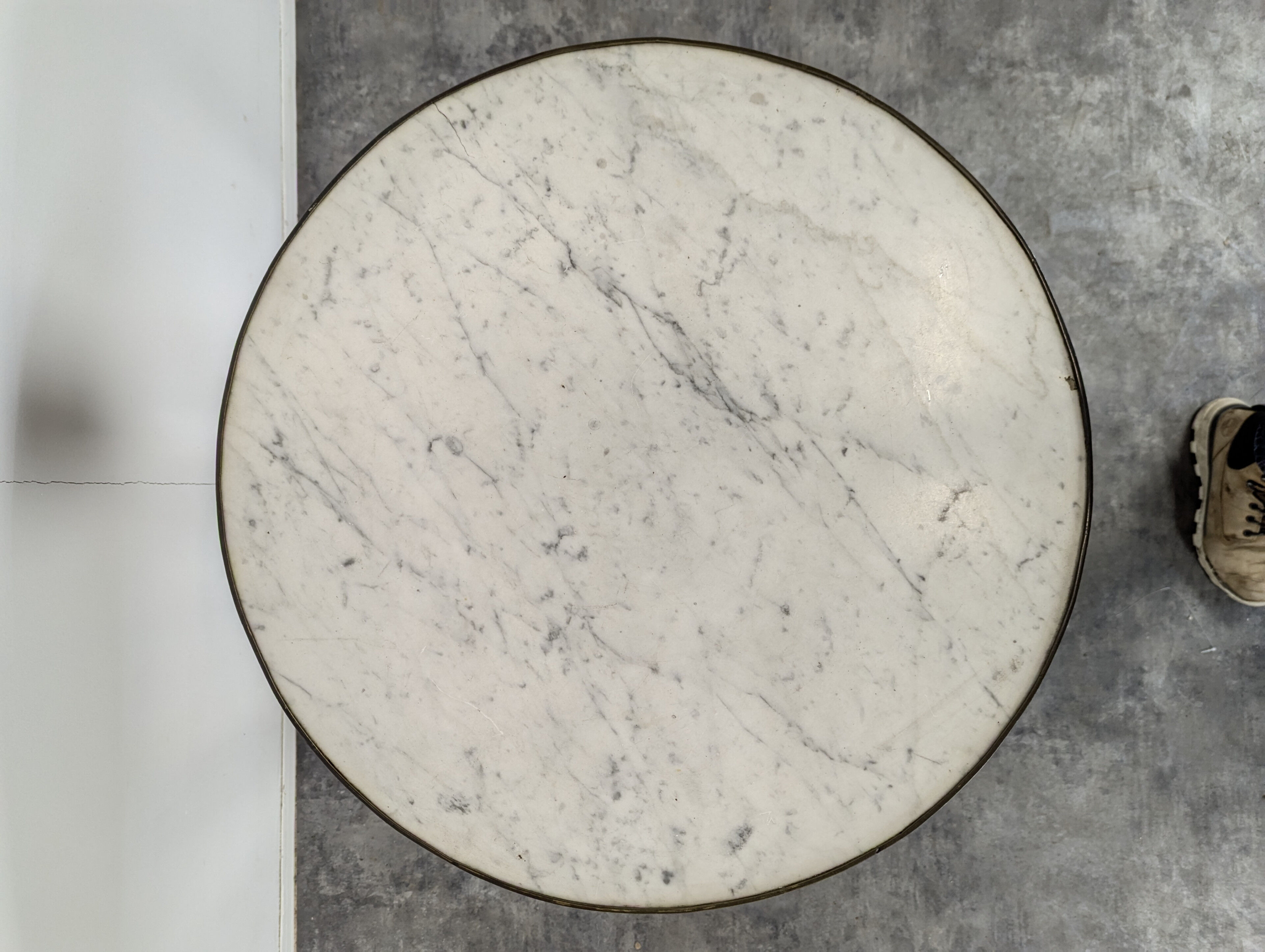 Table bouillotte ou guéridon en acajou de style Louis XVI