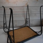 Table d'appoint en fer forgé vintage