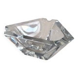 Grand cendrier triangulaire en cristal