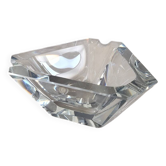 Large triangular crystal ashtray