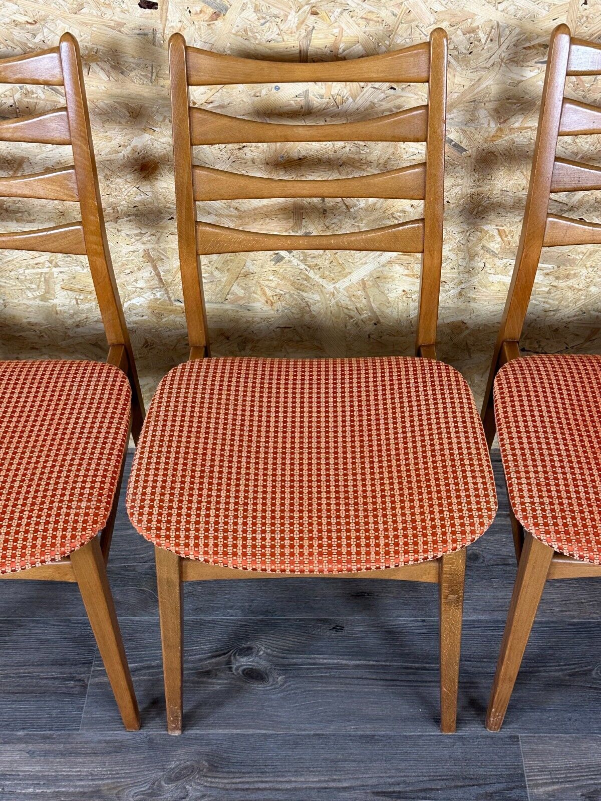 4x 60s 70s dining chair dining chair mid century Danish modern design
