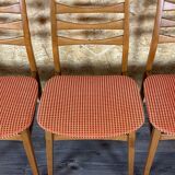 4x 60s 70s dining chair dining chair mid century Danish modern design