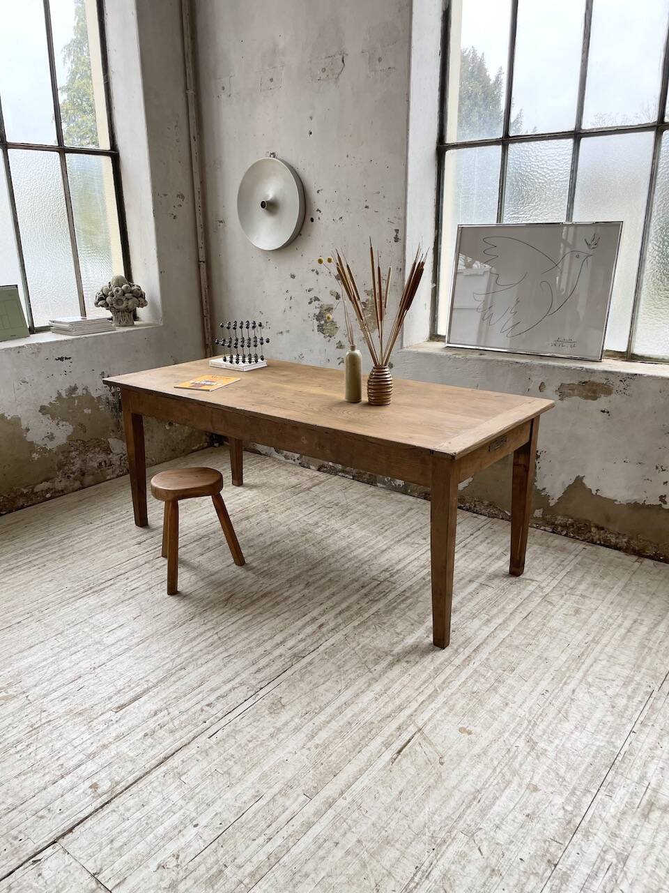 Oak farm table 2m