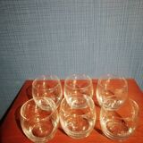 Set of 6 rounded cognac glasses (camus cognac)