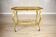 Late 19th Century Rococo Mahogany Tea Table with Floral Paintings, 1890s