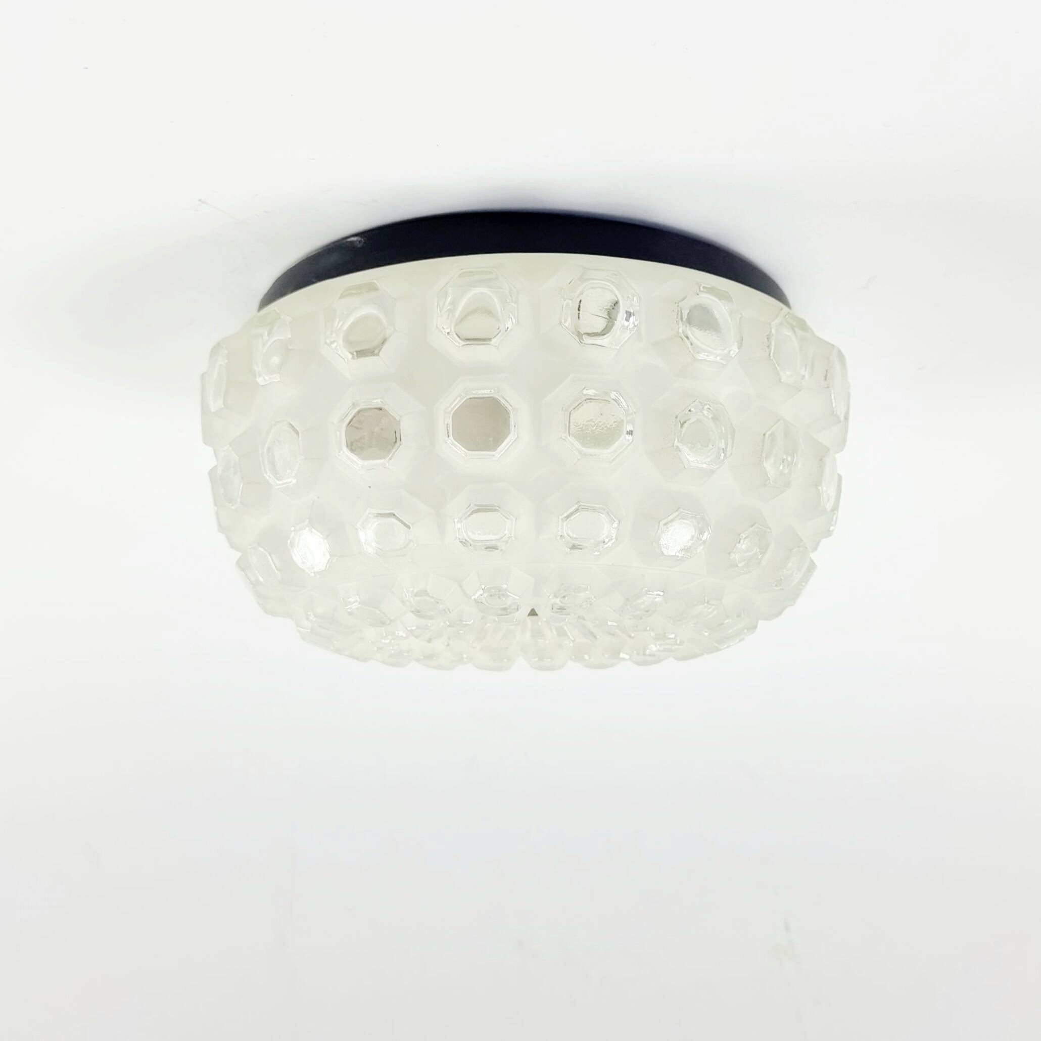 Mid-Century Bubble Glass Ceiling Light from Limburg, Germany, 1960s