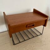 Vintage teak wall shelf