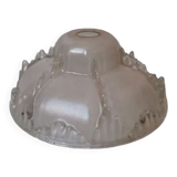 Vintage molded glass globe lamp shade