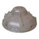 Vintage molded glass globe lamp shade