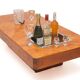 Coffee table in elm burl