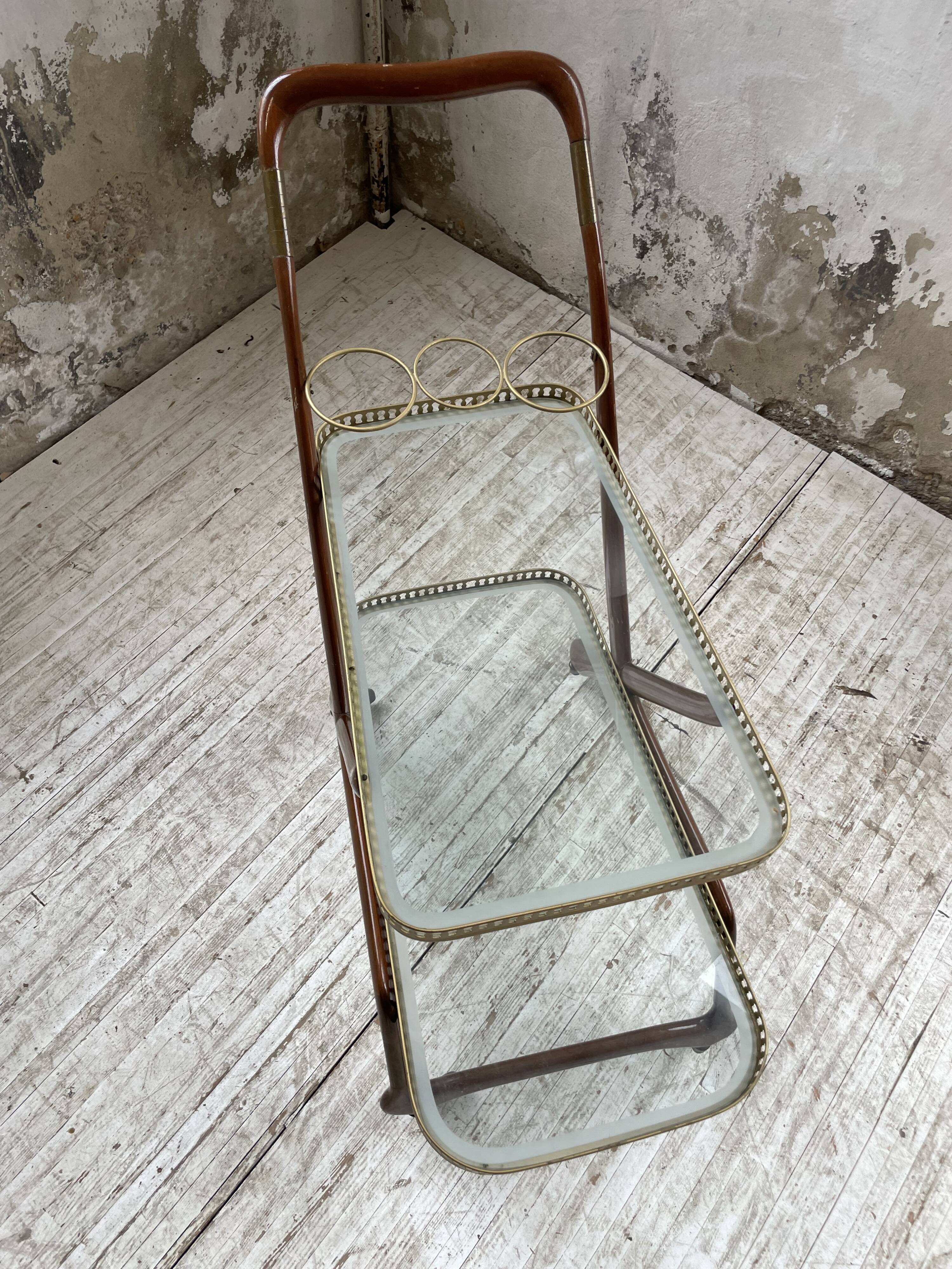 Italian Cesare Lacca style trolley, 1950s