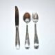 LCF set of 36 silver cutlery for starters and desserts, 1950s design Le Couvert Français