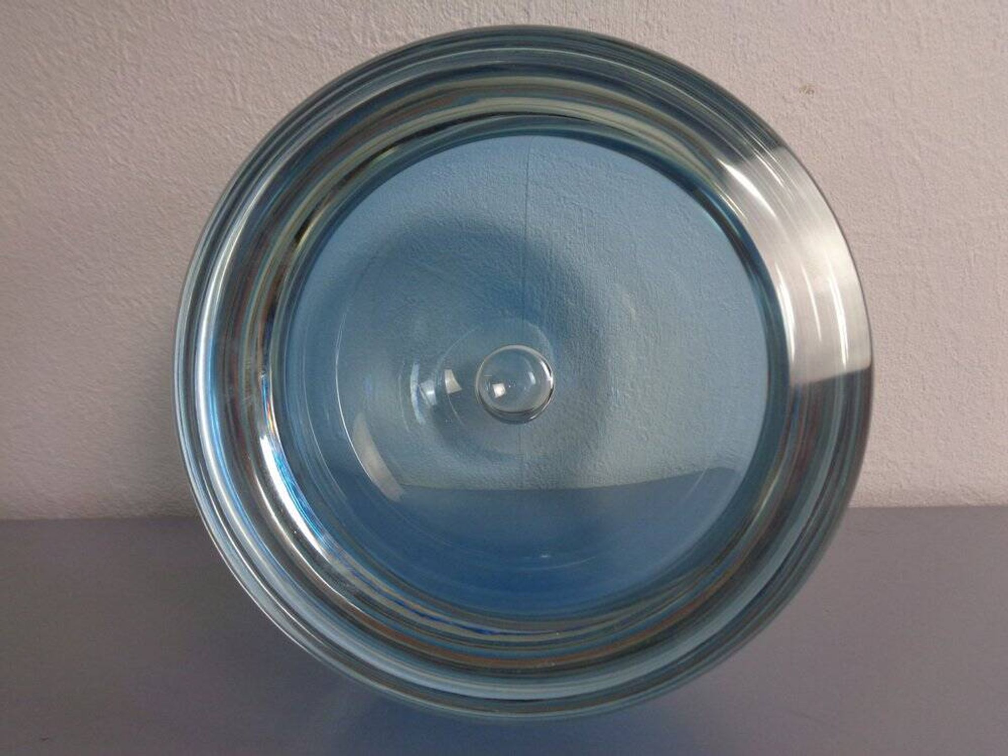 Large Sommerso Murano Glass Bowl by Flavio Poli, 1960s