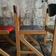Vintage multicolour Bauhaus-style wooden chair