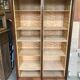 Furniture filing cabinet with double curtains in mahogany and tinted beech