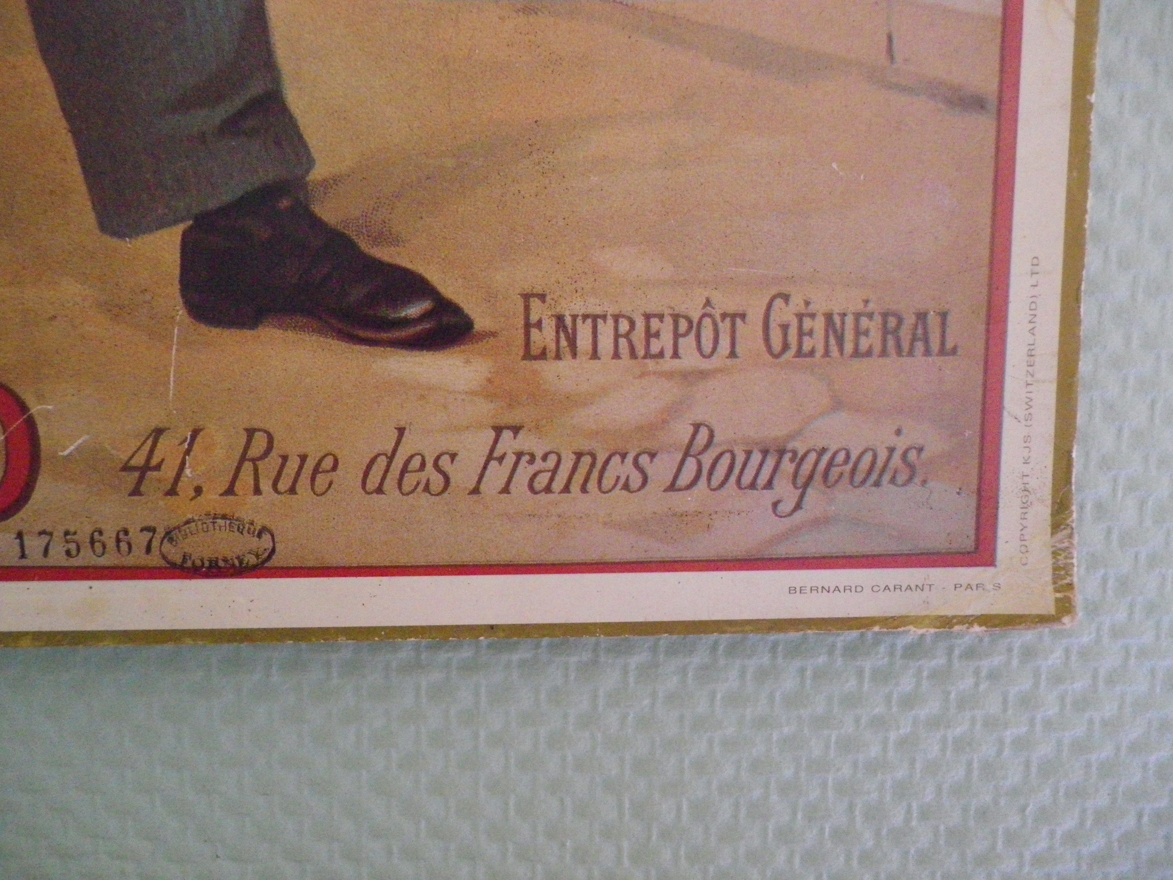 Advertising poster "chocolat suchard" Bernard Carant